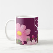 Sweet 16 Birthday mit rosa Daisies Kaffeetasse (Links)