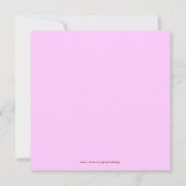 Sweet 16 Birthday Party Einladung (Rückseite)