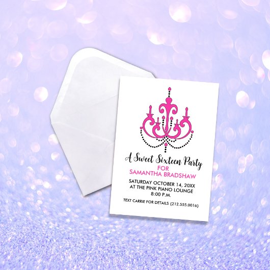 Sweet 16 Birthday Party Einladungen
