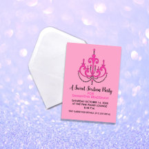 Sweet 16 Birthday Party Einladungen (Pink)