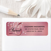 Sweet 16 Birthday Pink Imitate Foil and Pearls (Insitu)