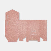 Sweet 16 Birthday Rose Gold Blush Pink Glitzer Geschenkschachtel (Ungefaltet)