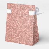 Sweet 16 Birthday Rose Gold Blush Pink Glitzer Geschenkschachtel (Rückseite)