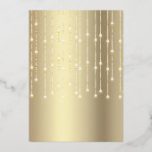 Sweet 16 Birthday Script Balloons Black Real Gold Folieneinladung (Rückseite)