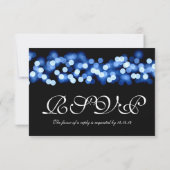 Sweet 16 Birthday UAWG Hollywood Glam Blue RSVP Karte (Rückseite)