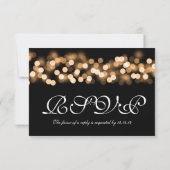 Sweet 16 Birthday UAWG Hollywood Glam Gold RSVP Karte (Rückseite)