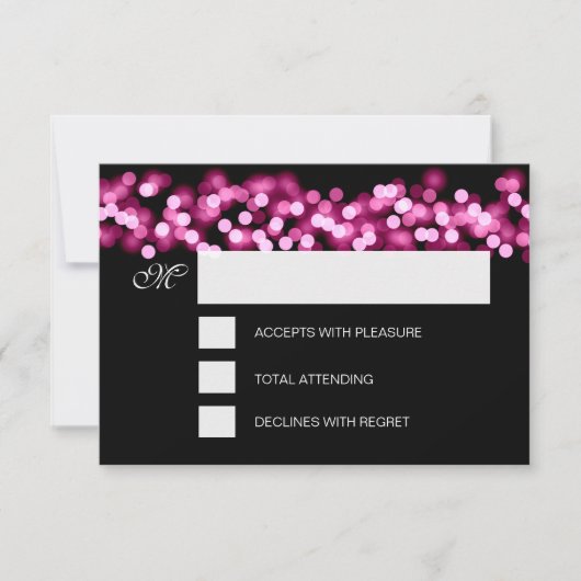 Sweet 16 Birthday UAWG Hollywood Glam Pink RSVP Karte (Vorderseite)