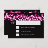 Sweet 16 Birthday UAWG Hollywood Glam Pink RSVP Karte (Vorne/Hinten)