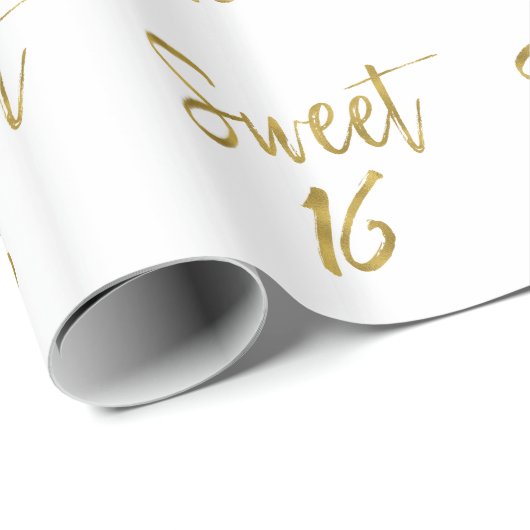 Sweet 16 Birthday Wrapping Paper Geschenkpapier (Rolleneckpunkt)