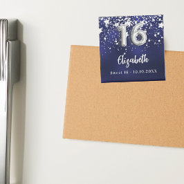 Sweet 16 blaue Sterne Magnet