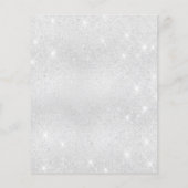 Sweet 16 blauen Glitzer Ballons Einladung (Rückseite)