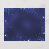 Sweet 16 blue silber Kleid Einladung Flyer (Hinten)