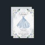 Sweet 16 Blue Watercolor Blume Dress Einladung<br><div class="desc">Adorable, blaue Blumen, 16 . Geburtstag Geburtstagsparty Einladungen. Einfach mit Ihren Daten personalisieren. Bitte kontaktieren Sie mich per Chat, wenn Sie Fragen zum Kunstwerk haben oder eine Anpassung benötigen. Karo der Auflistung für weitere Elemente. BITTE BEACHTEN SIE: Für Unterstützung bei Bestellungen, Versand, Produktinformationen usw. wenden Sie sich direkt an den...</div>