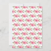 Sweet 16 Blush Pink Princess Brunette Girl Einladung (Rückseite)