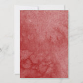 Sweet 16 Blütenrotkleid Schmetterling Einladung (Rückseite)