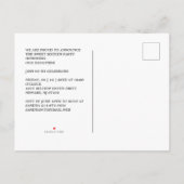 Sweet 16 Boho Tribal Textile Texture Foto Orange Ankündigungspostkarte (Rückseite)