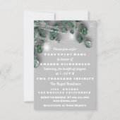 Sweet 16. Brautparty LightsJAR Eukalyptus Gray Einladung (Vorderseite)