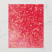 Sweet 16 Budget Einladung Schmetterling Rotes Klei (Rückseite)