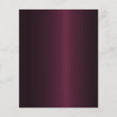 Sweet 16 burgundy Rose Gold Einladung (Rückseite)