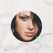 Sweet 16 burgundy Rose gold tiara name Foto Konfetti (Klein Vorderseite)