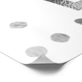 Sweet 16 Butterflys Dusty Blue Gown Begrüßungszeic Poster (Ecke)