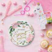 Sweet 16 Butterflys Pink Blush Gown Pappteller (Party)