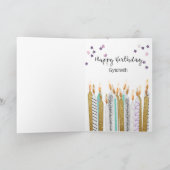 Sweet 16 Cake und Candles Geburtstag Karte (Innenseite)