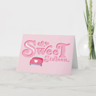 Sweet 16 Car Heart Einladung