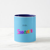 Sweet 16 Combo Tasse/individuelle Name, hellblau/m Tasse (Zentrum)