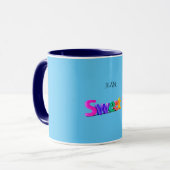 Sweet 16 Combo Tasse/individuelle Name, hellblau/m Tasse (Vorderseite Links)