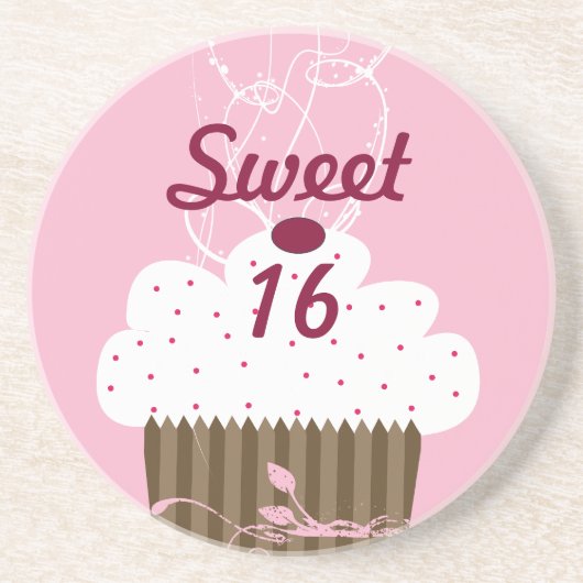 Sweet 16 Cupcake Untersetzer (Vorne)