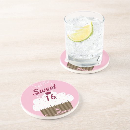 Sweet 16 Cupcake Untersetzer (Seite)