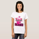 Sweet 16 Cupcake Zebra Rose Leopard Pink T-Shirt (Vorne ganz)