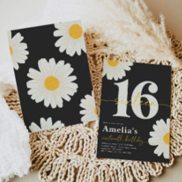 Sweet 16 Daisy Birthday Einladung