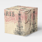 Sweet 16 Danke Eiffelturm & Chandelier Geschenkschachtel (Vorderseite)