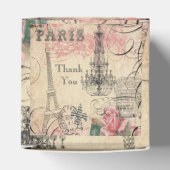 Sweet 16 Danke Eiffelturm & Chandelier Geschenkschachtel (Oben)