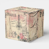 Sweet 16 Danke Eiffelturm & Chandelier Geschenkschachtel (Rückseite)