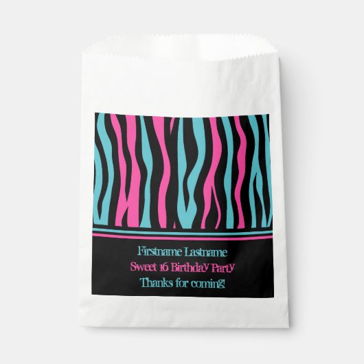 Sweet 16 danke geschenktütchen (Vorderseite)