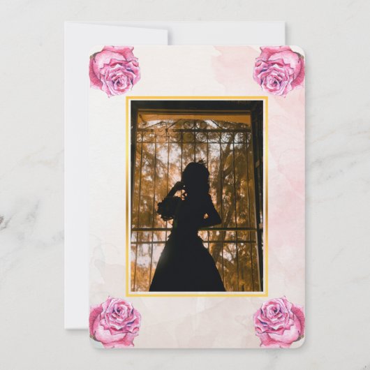 Sweet 16 Danke Karte (Rückseite)