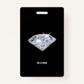 Sweet 16 Diamond Black Gold VIP Pass Ausweis (Rückseite)