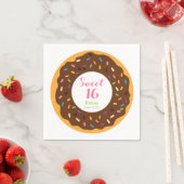 Sweet 16 Donut Serviette (Beispiel)