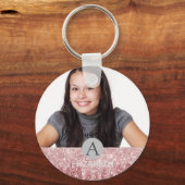 Sweet 16 Dripping Glitzer Rose Gold Pink FOTO Schlüsselanhänger (Vorderseite)