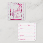 Sweet 16. Einladung (Vorne/Hinten)