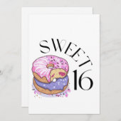 Sweet 16 Einladung (Vorne/Hinten)