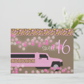 Sweet 16 Einladung (Stehend Vorderseite)