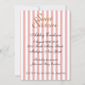 Sweet 16 Einladung Pink Satin (Rückseite)