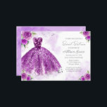 Sweet 16 Einladung Silberfolie Lila Gown<br><div class="desc">Delikate, skurrile Kleidung, 16 . Geburtstag Geburtstagsfeier Einladungen. Einfach mit Ihren Daten personalisieren. Bitte kontaktieren Sie mich per Chat, wenn Sie Fragen zum Kunstwerk haben oder eine Anpassung benötigen. Karo der Auflistung für weitere Elemente. BITTE BEACHTEN SIE: Für Unterstützung bei Bestellungen, Versand, Produktinformationen usw. wenden Sie sich direkt an den...</div>