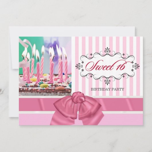 Sweet 16 - Einladungen zur Personalisierten Geburt (Vorderseite)