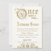 Sweet 16 einmal auf eine Zeit Elfenbein Einladung (Rückseite)