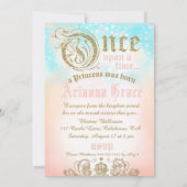 Sweet 16 einmal auf eine Zeit Prinzessin Einladung (Rückseite)